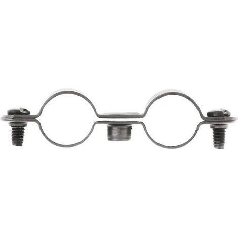 Fascetta doppia Fischer 12mm per tubazioni - Confezione 100