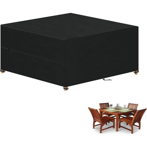 Wasserdichte Gartenmöbel Abdeckung 420D Oxford, 160x160x74cm (1/5)