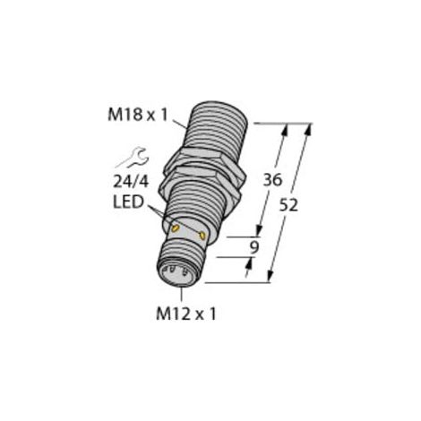 Turck Sensor induktiv BI8-M18-AP6X (1/2)