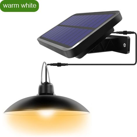 Suspension solaire à 16 LED pour éclairage intérieur et extérieur (jardin, terrasse, balcon, maison). (1/2)