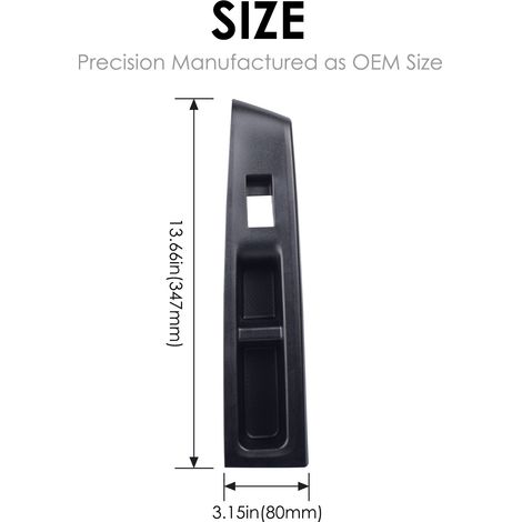 74232-52570-C0 Front left side window switch panel trim for Toyota Vitz 10-14 (1/4)