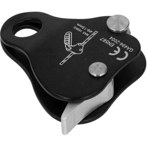 Climbing Rope Blocker, Self-Locking Aluminum Alloy 8-13mm Climbing Rope Blocker for Outdoor Climbing Mountaineering(Black) Mountaineering Tools (1/5)