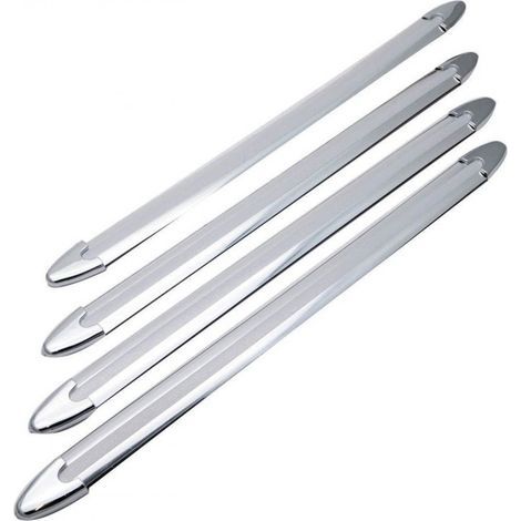 Bandes Antichoc En Caoutchouc - Pour Pare-Chocs Avant Et Arrière - Protection Antirayure Automobile - Universel - Lot De 4 (1/5)