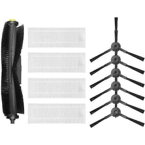 Pièces de rechange pour aspirateur robot 360 S10 X100 Max : brosse principale, brosse latérale, filtre HEPA (1/5)