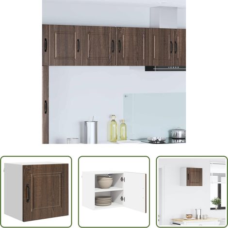 Holzschrank - Küchenschrank Braun Eichen-Optik 40 x 31 x 40 cm Holzwerkstoff (1/5)