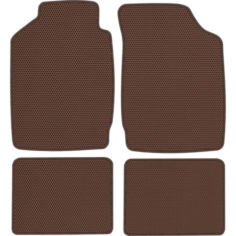 Renault Clio II (1998-2001). Tapis de sol dédiés - EVA alvéolé marron (1/5)