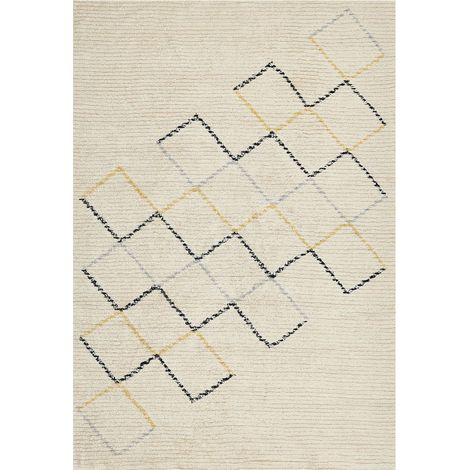 Teppich TEZPUR Beige 160 x 230 cm Baumwolle (1/5)