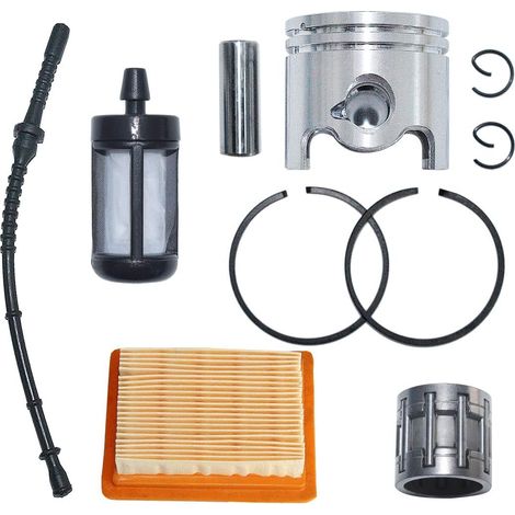 Kit de ligne de tuyau de filtre à air et à carburant avec segment de piston de 38 mm pour débroussailleuse Stihl FS120 FS200 FS250 4134 030 2010, 4134 141 0300 (1/5)