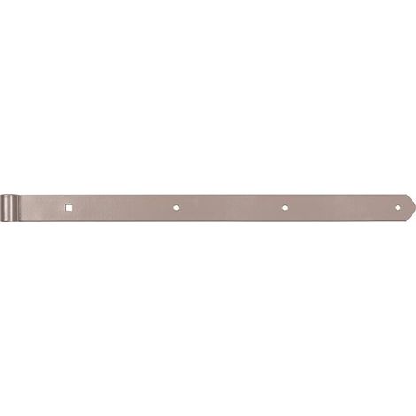 Ladenband DURAVIS® 600 ⌀ 13 mm, gerade, Abschluss abgerundet, Material: Stahl, blau verzinkt, Oberfläche: perlbeige RAL 1035 (1/3)