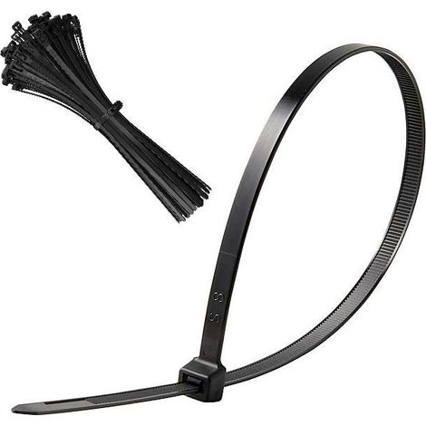 Cyclingcolors – Lot de 100 colliers de serrage en nylon PA66 – Longueur 140mm – Résistants à l'huile et à l'essence – Pour diamètre 33mm