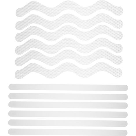(12 Pièces) D'autocollants Antidérapants pour Salle de Bain, Adhésifs en peva Colle Acrylique Imperméable, pour Seniors et Enfants en Salle de Bain (1/5)