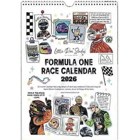 Calendrier de course F1 2026 - Le calendrier mural ultime pour les fans, idéal pour les passionnés de Formule 1. Cadeau parfait pour les fans de sport automobile. (1/4)