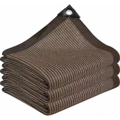 Voile d'ombrage aiguilletée en feutre, protection UV, protection contre le vent pour serre avec boucle de corde, toile d'ombrage extérieure pour plantes/jardin/voiture, 2 x 3 m