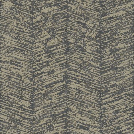 Graphic wallpaper wall Profhome 386971 non-woven wallpaper textured with graphical pattern glittering anthracite bronze dark grey 5.33 m2 (57 ft2) (1/5)