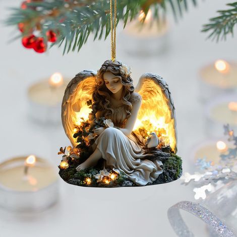 Ornement De Noël - En Velours Rouge Et Or - Pour Arbre De Noël Et Décoration Intérieure - 1 Pièce (1/5)