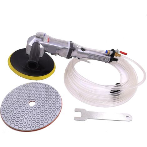 Ponceuse d'alimentation en Eau pneumatique Tenue dans la Main de 7 "pour Le Granit de marbre de Pierre Humide de polisseur d'air de tuile en métal(SET2) (1/4)
