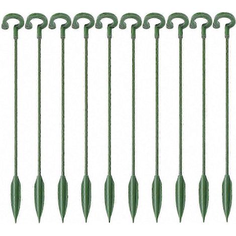 10 Pflanzenstützstäbe mit Clips für Amaryllis, Tomaten, Orchideen, Lilien, Pfingstrosen, Rosen – Gartenblumenstäbe (1/5)