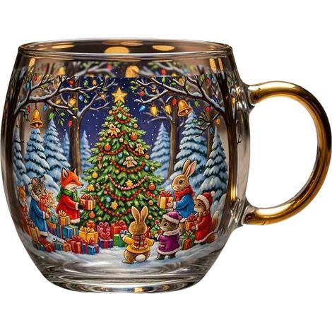 Mug À Café De Noël, Tasse Décorative Peinte, Tasse à Café (1/5)