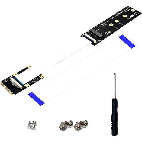 Hochgeschwindigkeits-M.2 (NGFF) NVMe SSD auf Mini-PCIe-Adapter mit FFC-Kabel und Schraube (1/5)