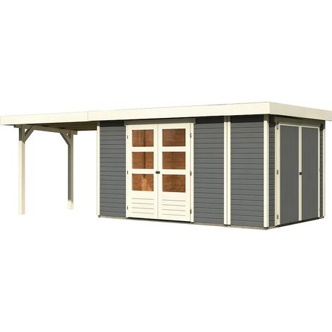 GH Retola 6 tgrau 302x242x211 mit Anbauschr. u.Anbaud. 240cm