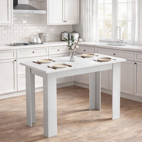 Table de salle à manger blanc 120 x 60 x 75,5 cm (1/5)