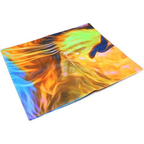 Tapis Mural Lion Lumière Noire UV Réactif, Tissu Doux et Coloris Résistant, Décoration de Chambre et Salon, 230x180cm (90.5x70.9in), Lot de 1 (1/5)