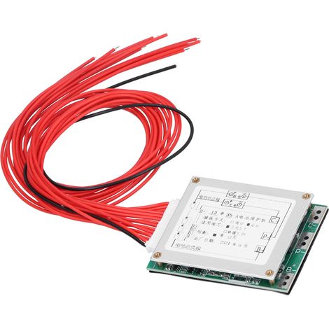 BMS-PCB-Schutzplatine für Li-Ionen-Akkuzellen-Netzteil 13S 48V 35A mit Balancer (1/5)