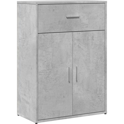Credenza cassettiera mobile contenitore organizer cucina soggiorno salotto 60 x 30 x 84 cm legno ingegnerizzato grigio 020031960