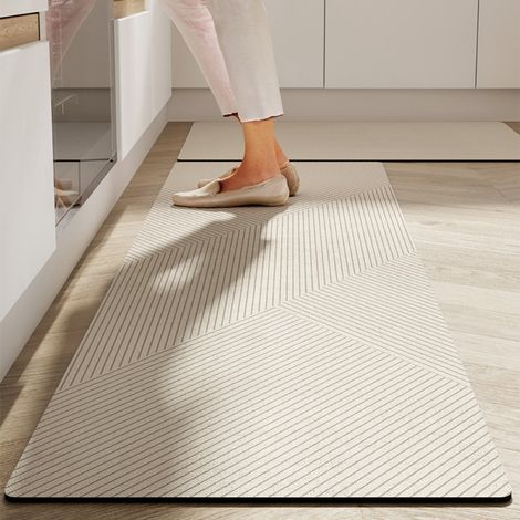 Cycle artistique 4020cm (Terre de diatomées) Tapis de cuisine, facile à nettoyer, lavable, en terre de diatomées, absorbant et antidérapant. (1/5)