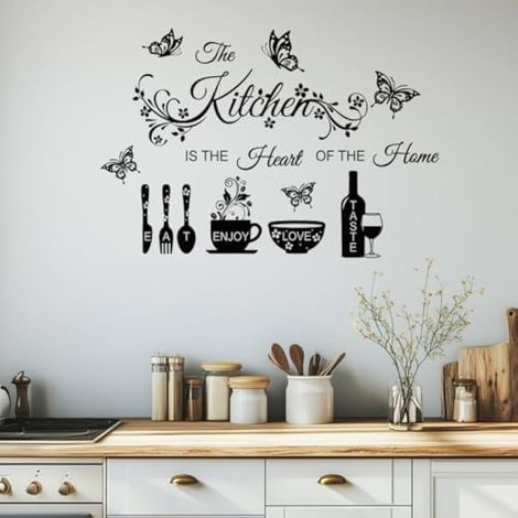 Stickers muraux avec citations pour la cuisine et la maison (1/5)