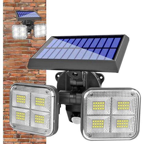 Lampes Solaires à Détecteur de Mouvement Éclairage De Sécurité LED - Lampe Murale Étanche à Grand Angle pour Extérieur, Jardin, Pelouse, Porte d'Entrée, Cour, Terrasse et Garage (1/5)
