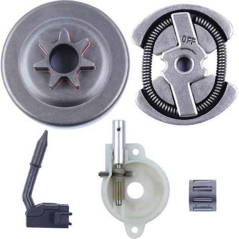 .325 "7T Tambour d'embrayage Roulement de cage de graisseur de pompe à huile Kit Pour Husqvarna 142 141 137 136 36 41 Tronçonneuse (1/4)