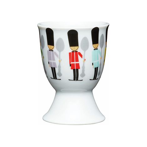 KitchenCraft Childrens Soldiers Porcelain Egg Cup