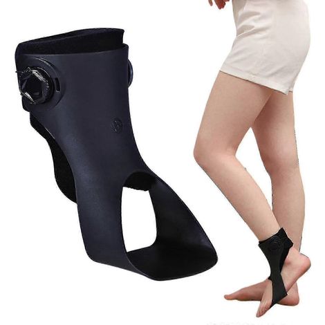 ZOTD -Orthèse cheville-pied (OCP) améliorée et ajustable avec attelle de cheville pour une meilleure démarche et une stabilité accrue, taille XL gauche. (1/4)