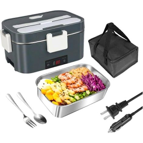 Elektrische Lunchbox: Tragbarer, schnell aufheizender Speisenwärmer (1,8 l), ideal für Reisen, Arbeit oder Auto. Europäischer Stecker. (1/5)