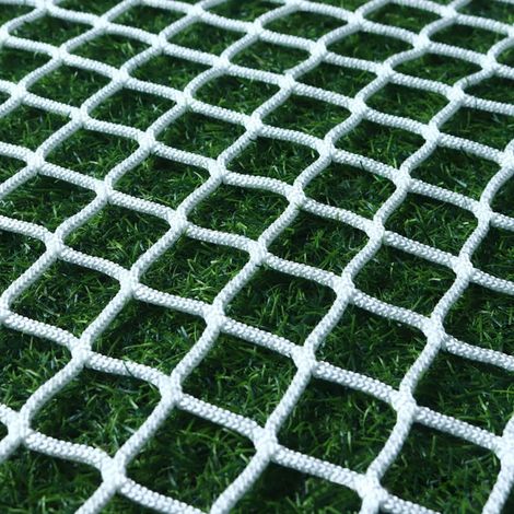 Filet de sécurité en corde blanche, filet de sécurité pour enfants, filet de sécurité pour chats, sans nœuds (1 x 5 m) (1/5)