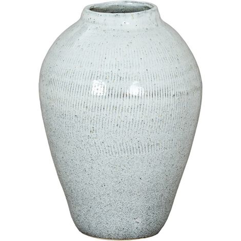 Kemi Large Olpe Vase - Ceramic - L27 x W27 x H44 cm - White