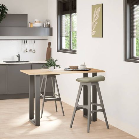 Pied de meuble,Pieds de table de bar en U 2 pièces Anthracite 50 x (90-91) cm Acier CFW39878 (1/5)