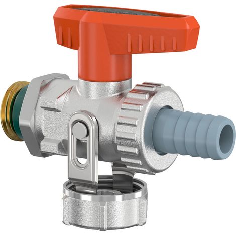 Flamco KFE-Kugelhahn Durchgang, Solar G1/2a PN16 MS vern. m. Schlauchverschr., F10648 (1/4)