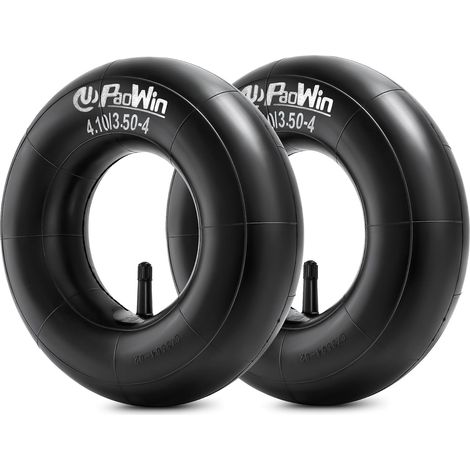 1Pcs 4.10/3.50-4 Inner Tube for Wheelbarrow Wheel 4.10 3.50-4 Inner Tube 4.10/3.50-4 Compatible with Wheelbarrow Tyres 4.10-4 3.50-4 Garden, Trailer, Lawn Mower  TR13 Valve (1/5)