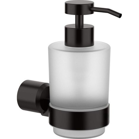 Dispenser per sapone montaggio a parete in acciaio colore nero - Stapol (1/2)