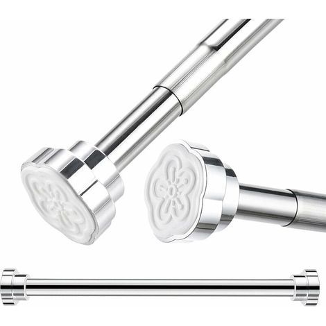 Tringle Extensible, Barre Télescopique Acier Inoxydable, Tringle à Rideaux, Tringle De Douche, 40-55cm,Guazhuni (1/4)