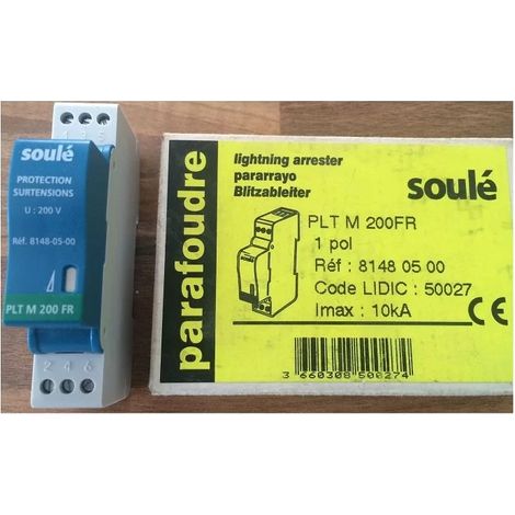 Soulé 8148-05-00 Paratonnerre PLT M 200FR 10kA - 1 pôle