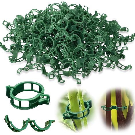Clips Tomates 300 Pièce Clip de Support pour Plante Attache Tomates Clips de Support pour Plantes pour Jardin Les Légumes Plantes (1/4)