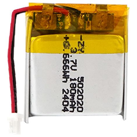 502020 Polymer-Lithium-Batterie 180mAh, geeignet für Hydratationsgeräte und Kosmetikgeräte, 3,7V wiederaufladbare Lithiumbatterie. (1/5)