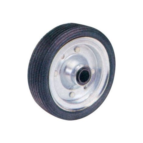 Maxter – Roue de remorque jante acier 160 mm – Entraxe 20 mm – Charge 175 kg – Moyeu Ø 20 mm – Axe long 50 mm