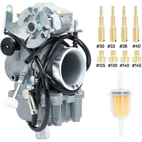 Carburateur Mikuni TM36-68 36 mm à boisseau plat et à pompe, compatible avec Honda XR400 SR XT TT400 500 cm³ (1/5)