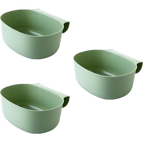 Confezione da 3 contenitori per rifiuti da fasciatoio, organizer da cucina sospeso, cestino, contenitore per rifiuti per lo stoccaggio dei rifiuti domestici