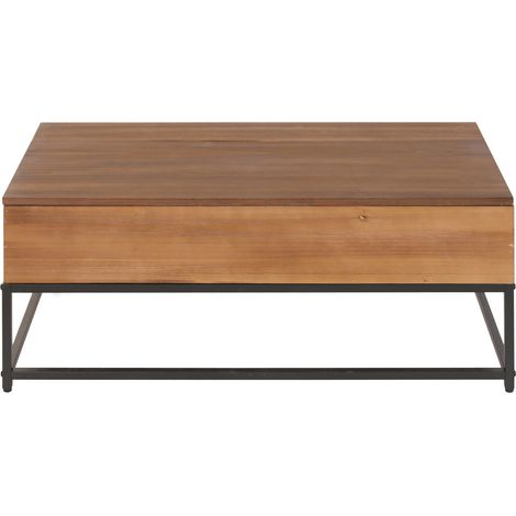 Mesa Centro Plegable Hierro Abeto 100X55X40 (1/5)