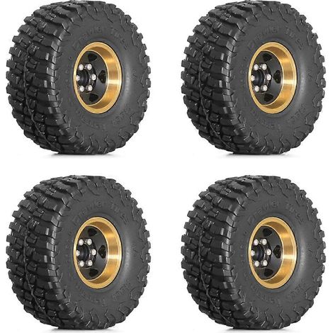 4 Stück 1,0 Messing-Radnaben für 1/18 TRX4M SCX24 RC-Car-Upgrade-Teile